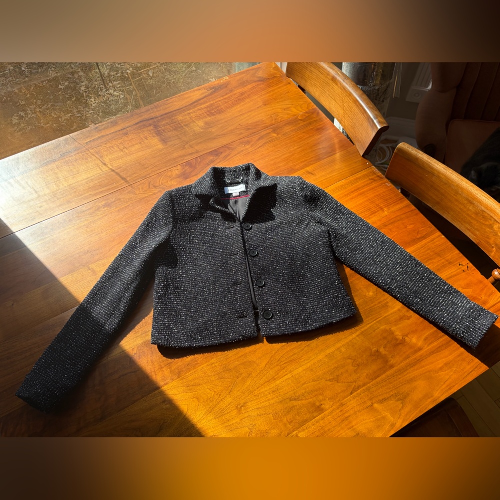 Calvin Klein Textured Black Blazer